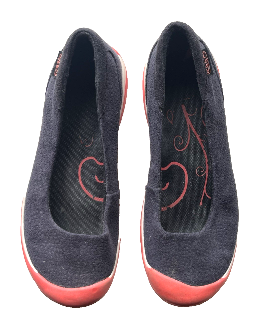 KEEN BALLERINE KANGA NERE ARANCIONI SCARPE DONNA TAGLIA 38 7 5