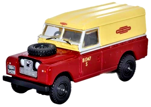 Oxford 76LAN2001 Land Rover Series 2 British Railways 1:76 Modellauto-image