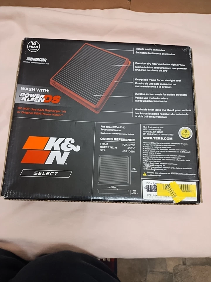 Filtros K & N Engineering 332443 - Filtro de aire Foto 2 de 4