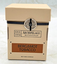 Tarro de vidrio para tabaco de bergamota Archipelago Botanicals vela bergamota italiana 30 horas