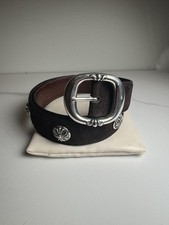 Chrome Hearts Velvet Studded Gunslinger Belt