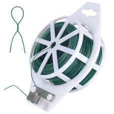 Green Floral Wire with Cutter 100M 22 Gauge Florist Wire Wreath Making Supplies