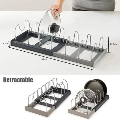 Erweiterbar Topf Pfanne Topf Deckel Halter Küche Organizer Regal Aufbewahrung