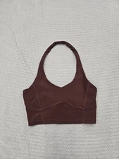 Wilo The Label Sports Bra Womens Small Brown Halter