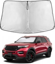 Windshield Sunshade Compatible for Ford Explorer 2020-2024 2025 2026, Sun Visor