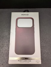 Nomad Modern Leather Case Iphone 17 Pro Horween Burgundy Limited Ed - New Open