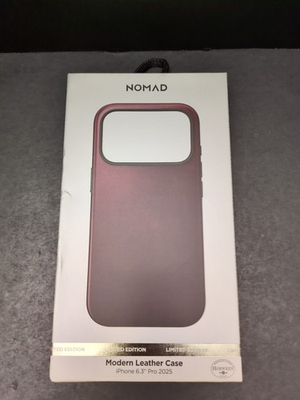 #ad Nomad Modern Leather Case iPhone 17 Pro Horween Burgundy Limited Ed New Open $47.50