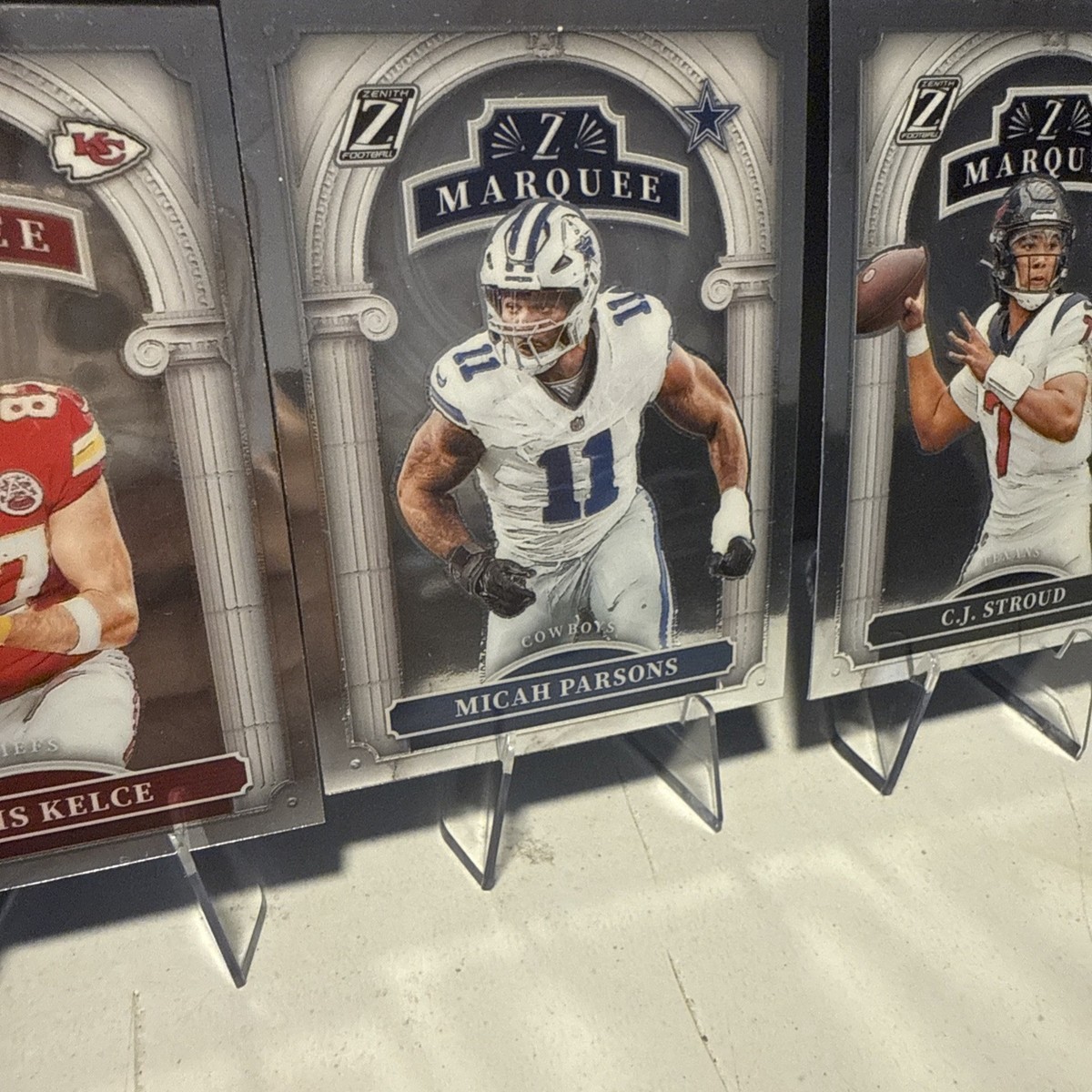 Lot Of 4 2024 Panini Zenith Z Marquee Chrome Kelce/Parsons Lot Of 4 2024 Panini Zenith Z Marquee Chrome Kelce/Parsons