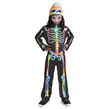 Hyde Eek Boys Color Melt Skeleton Glows Under Blacklight Costume
