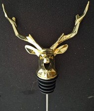 J&auml;germeister Ausgie&szlig;er Gold Hirsch f&uuml;r Flaschen Deko 2
