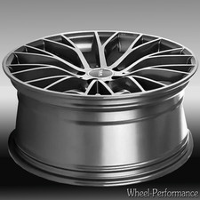 18 Zoll MM1 concave Alufelgen 8x18 5x108 ET42 grau frontpoliert für Ford