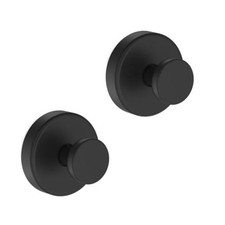 Suction Cup Hooks for Door Wreaths, Vacuum Suction Wreath Hanger 2 Pack Black