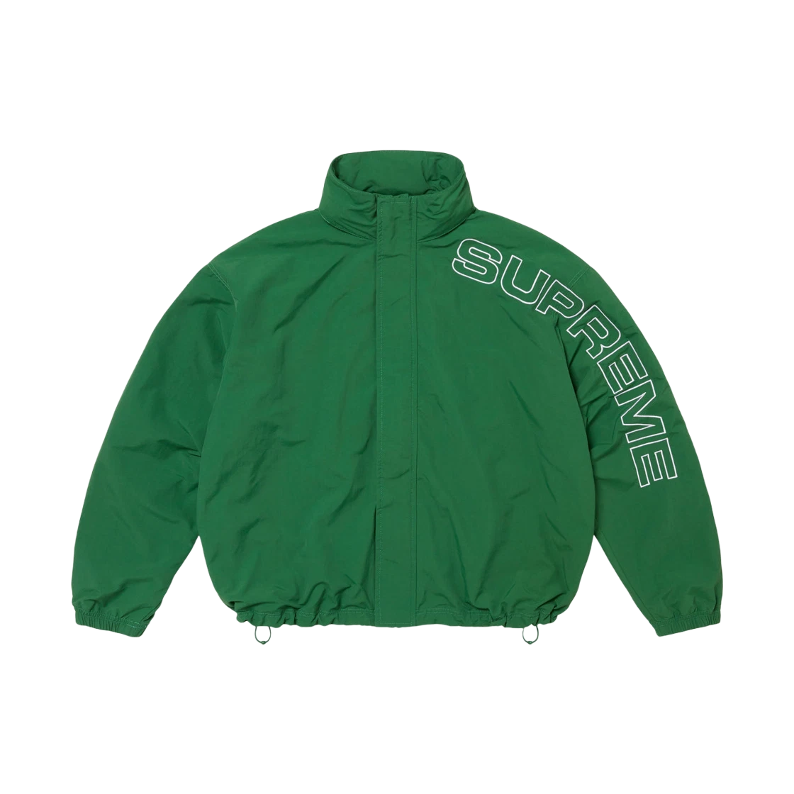 Veste de survêtement brodée Supreme Spellout vert foncé   24FW