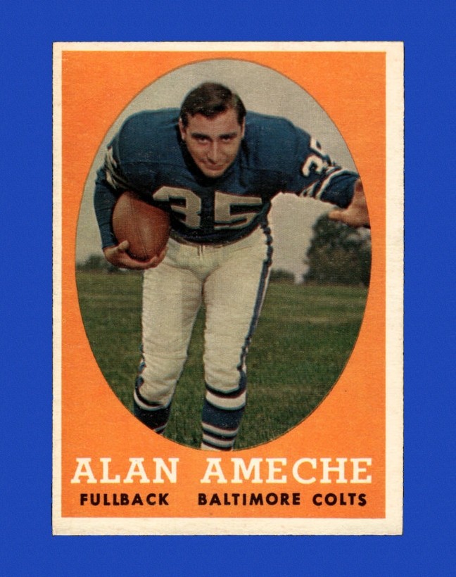 1958 Topps Set-Break # 12 Alan Ameche VG-VGEX *GMCARDS*