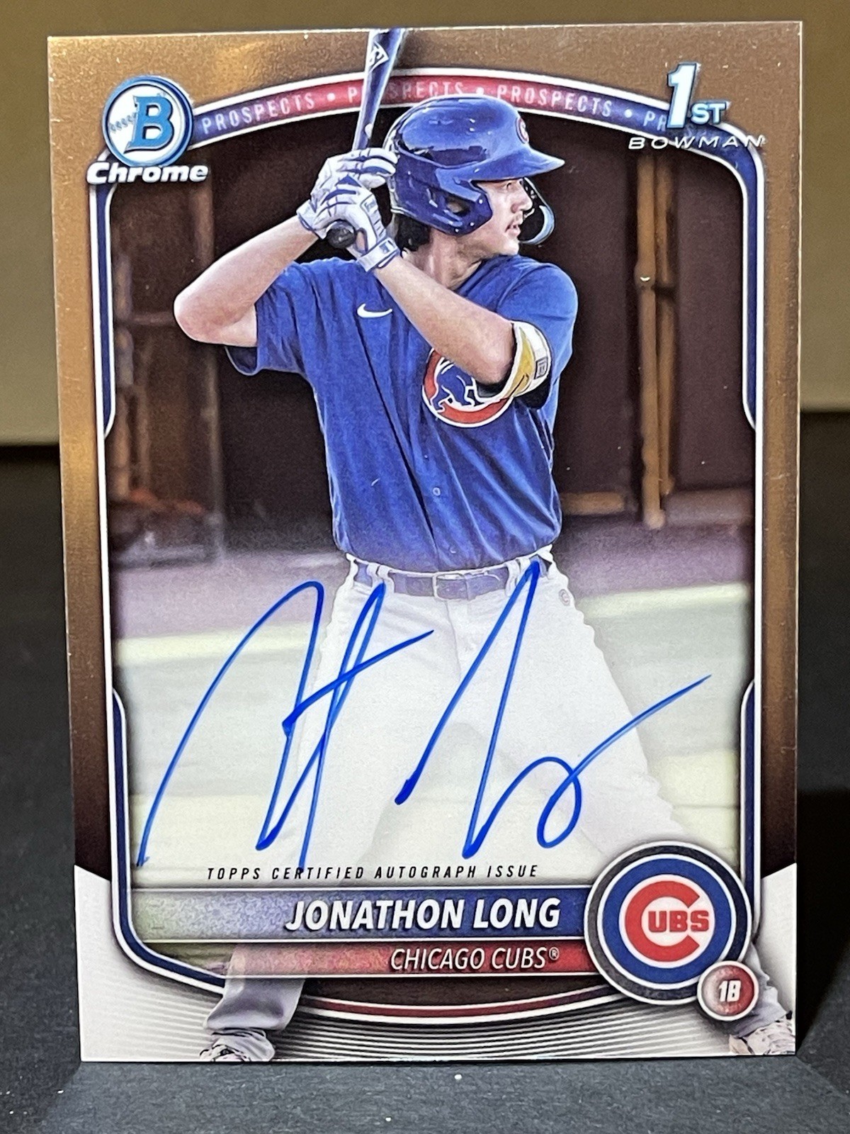 2025 Bowman - Chrome Prospect Autographs Jonathon Long #CPA-JLG (AU, RC)