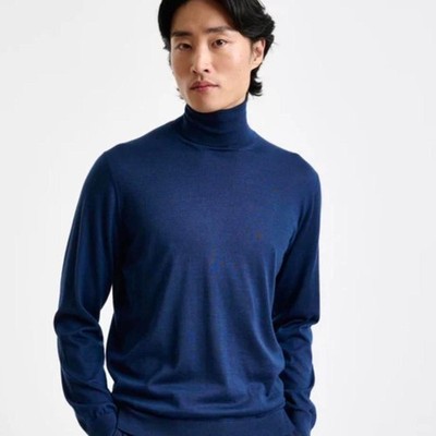Unbranded Men's Navy and Blue Jumper