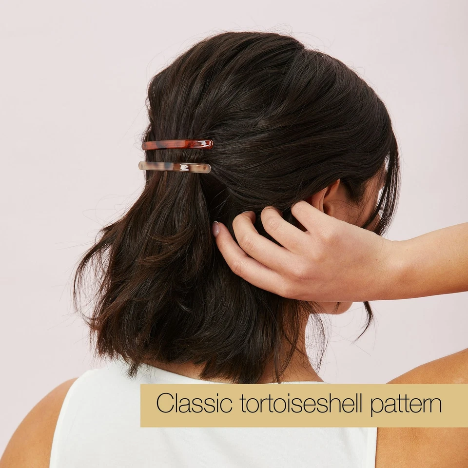 2 Scunci x Kelsey Anderson Classic Tortoiseshell Print Barrettes, Multicolor - Image 4 of 4