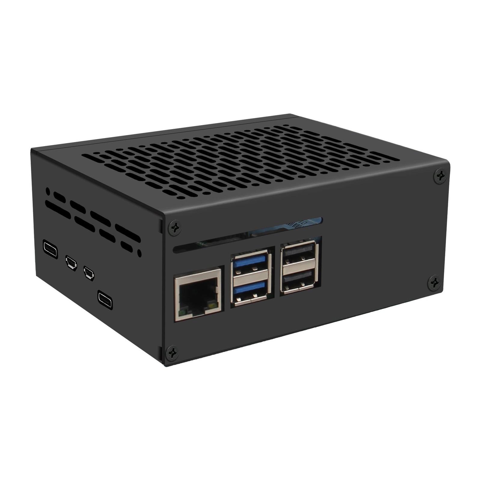 Châssis métallique X1201-C1 d'ingénierie pour Raspberry Pi 5 et UPS
