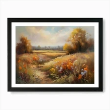 Printable Wall Art, Vintage Landsca Framed Wall Art Poster Canvas Print Picture