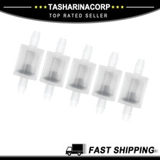 1/8" Inline Check Valve One Way Non Return Barb Hose Fitting Plastic Clear