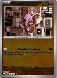 Tyrogue 071/132 Mega Evolution Reverse Holo