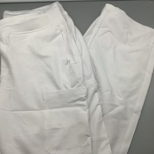 Mandala Scrubs Women Cargo Regular Pants Size Medium White NWNT