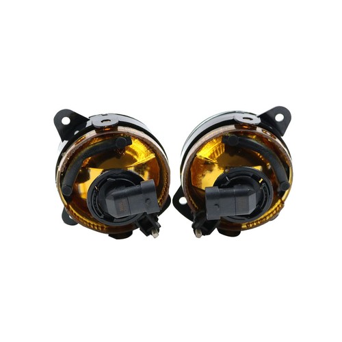 Pair Front Bumper Fog Lights Halogen Bulbs + Wire For Skoda Fabia MK2 2007-2010 - Picture 3 of 5