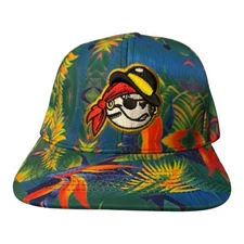 Vtg West Virginia Power Bimm Ridder Tropical Pirate SnapBack Hat EUC Rare MiLB