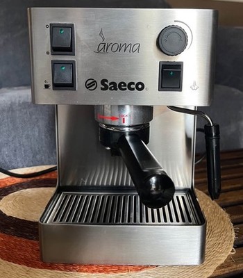 Saeco Aroma Espresso maker brushed stainless barely used
