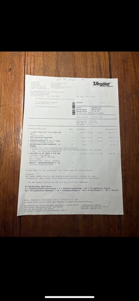 Rial Winterreifen Alufelgen Continental 225/55 R 17 KBA 49510 7,5 Jx17 H2 - Bild 2 von 4