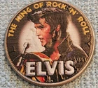 A COLLECTIBLE ELVIS ROCK AND ROLL  Kennedy half dollar coin