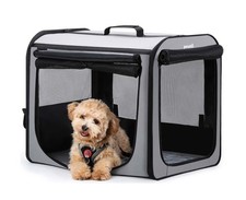 Dog Car Carrier Light Weight 24 17.7 20.5in, Dog Carrier Easy to Assem