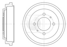 Tambour de frein Nissan 100 NX