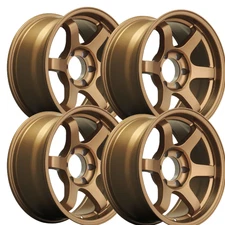 9SIX9 SIX-1 17x8.5 6x139.7 6x5.5 -10 OFFSET MATTE BRONZE SET OF 4 WHEELS RIMS