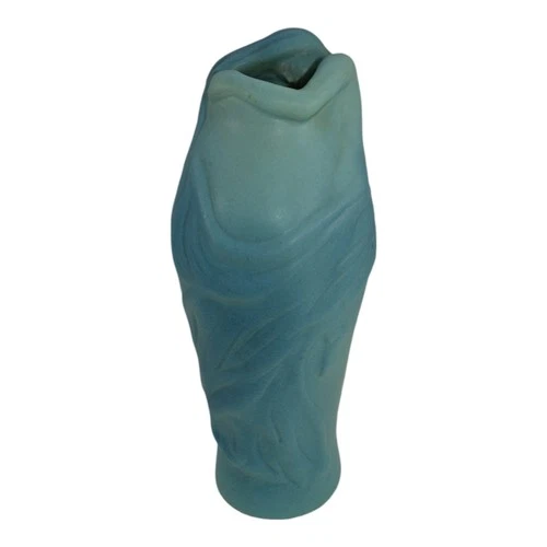 Van Briggle 1960s Vintage Art Nouveau Pottery Blue Lorelei Ceramic Vase
