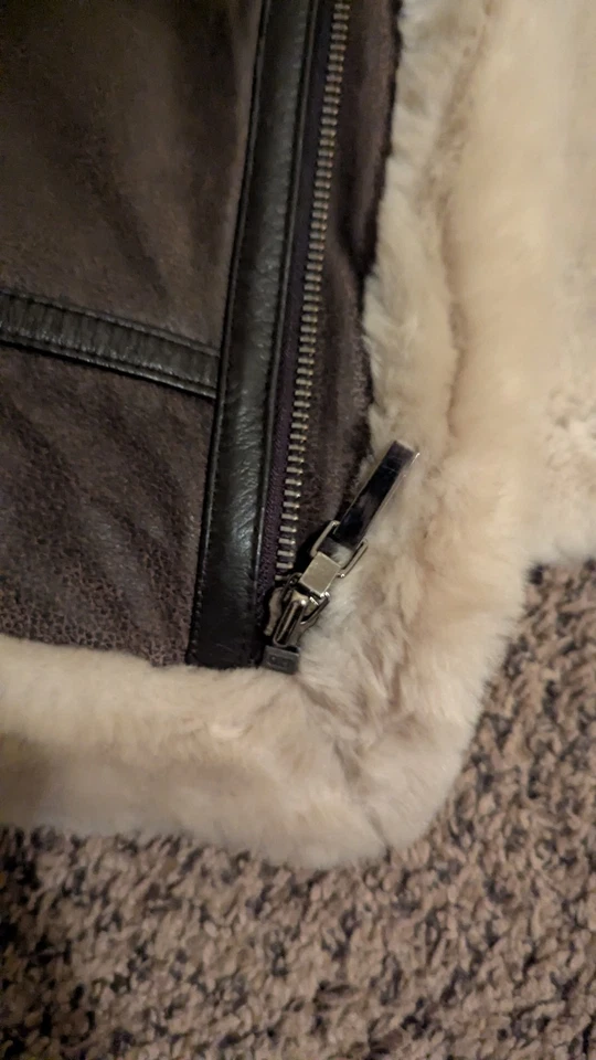 Chaqueta de Aviador St. Johns Vintage Bay Flight Para Hombre Mediana Cuero Marrón Foto 4 de 4