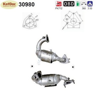   Katalysator Renault Avantime/Espace/Laguna/Megane/Scenic/Vel Satis, 2.0,Euro 3