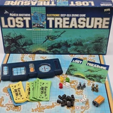 Lost Treasure Electronic Deep Sea Diving Game 1982 100% Complete WORKING