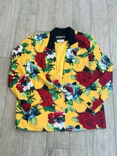 CRISCIONE CACHE VINTAGE Large SHOULDER PAD BLAZER Floral 80 s Rhinestone