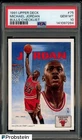 1991 Upper Deck Bulls Checklist #75 Michael Jordan Chicago Bulls HOF PSA 10