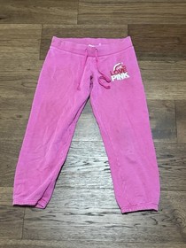 Vintage Y2K Victoria&rsquo;s Secret PINK Hot Pink Butt Logo Sweat Pants Womens Size XS
