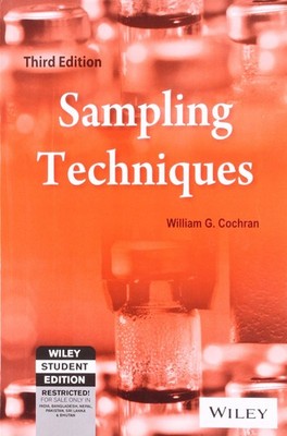 Sampling Techniques, 3Rd Edition by William G. Cochran