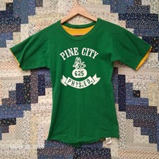 Vintage Reversible Russell Athletic 70s Ringer Gym Shirt Size Small Green