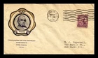 US COVER DANIEL WEBSTER 150TH ANNIVERSARY FDC SCOTT 725 RICE CACHET