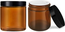 4 oz Glass Jars with Lids, 2 Pa ber Jars with Lids Inner Liners,
