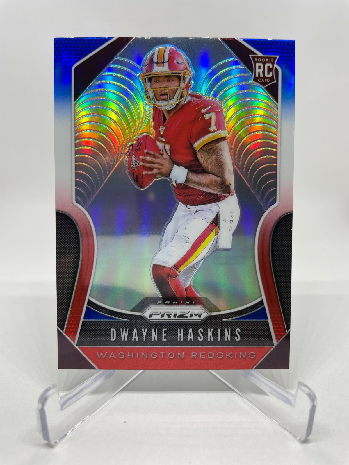2019 Panini Prizm Dwayne Haskins Rookie RC Red White Blue - Washington, #303