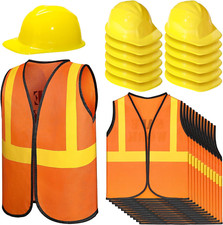 24 Pieces Construction Worker Costume Construction Role Play Set Including Const