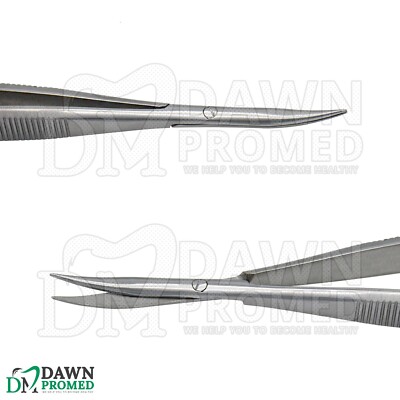 Forbici Curve Per Cani Forbici Chirurgiche CASTROVIEJO Curve Per Oftalmologia - 4.5 Pollici, Lame Affilate, Strumento Professionale Forbici Microchirurgia Pakistan Ddp - Foto 2