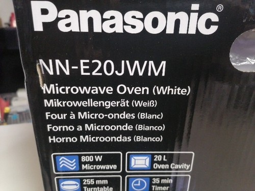 Forno microonde Panasonic NN-E20JWMEPG potenza 800W capacita 20 Litri white bia - Foto 2 di 7