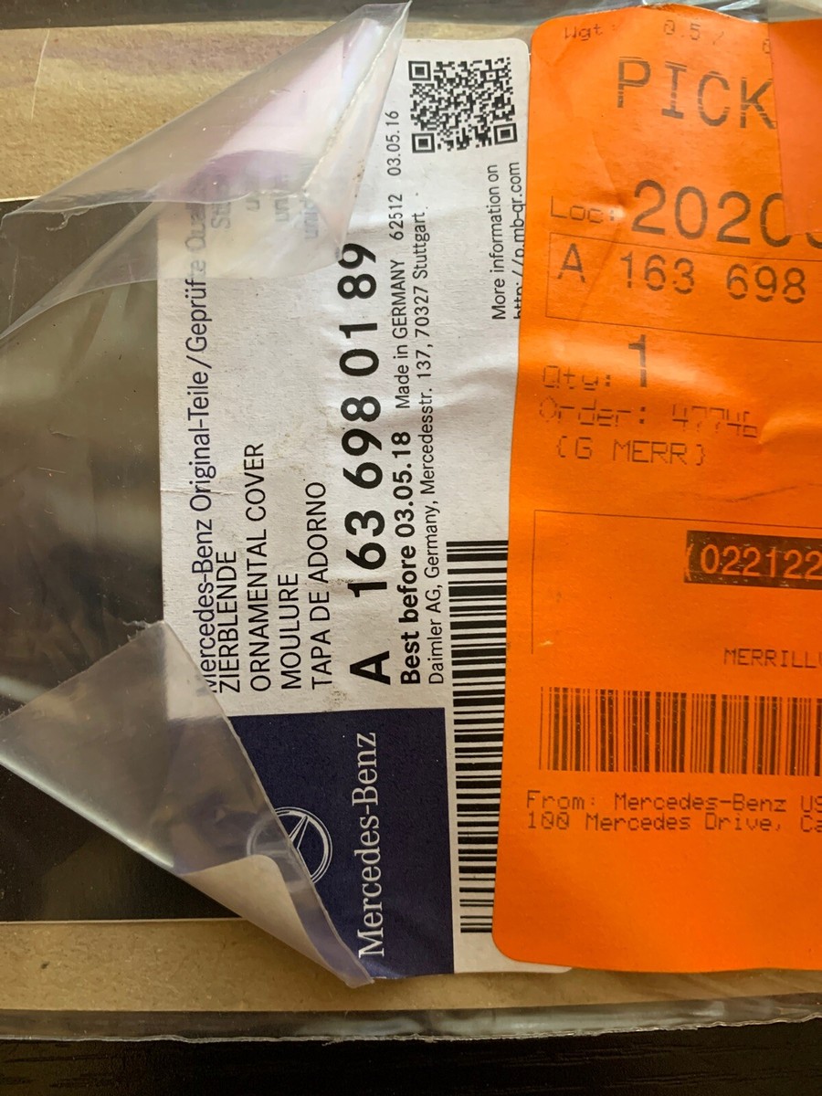 【K】 Mercedes W163 Front Right Door Trim Decal A1636980189 | eBay